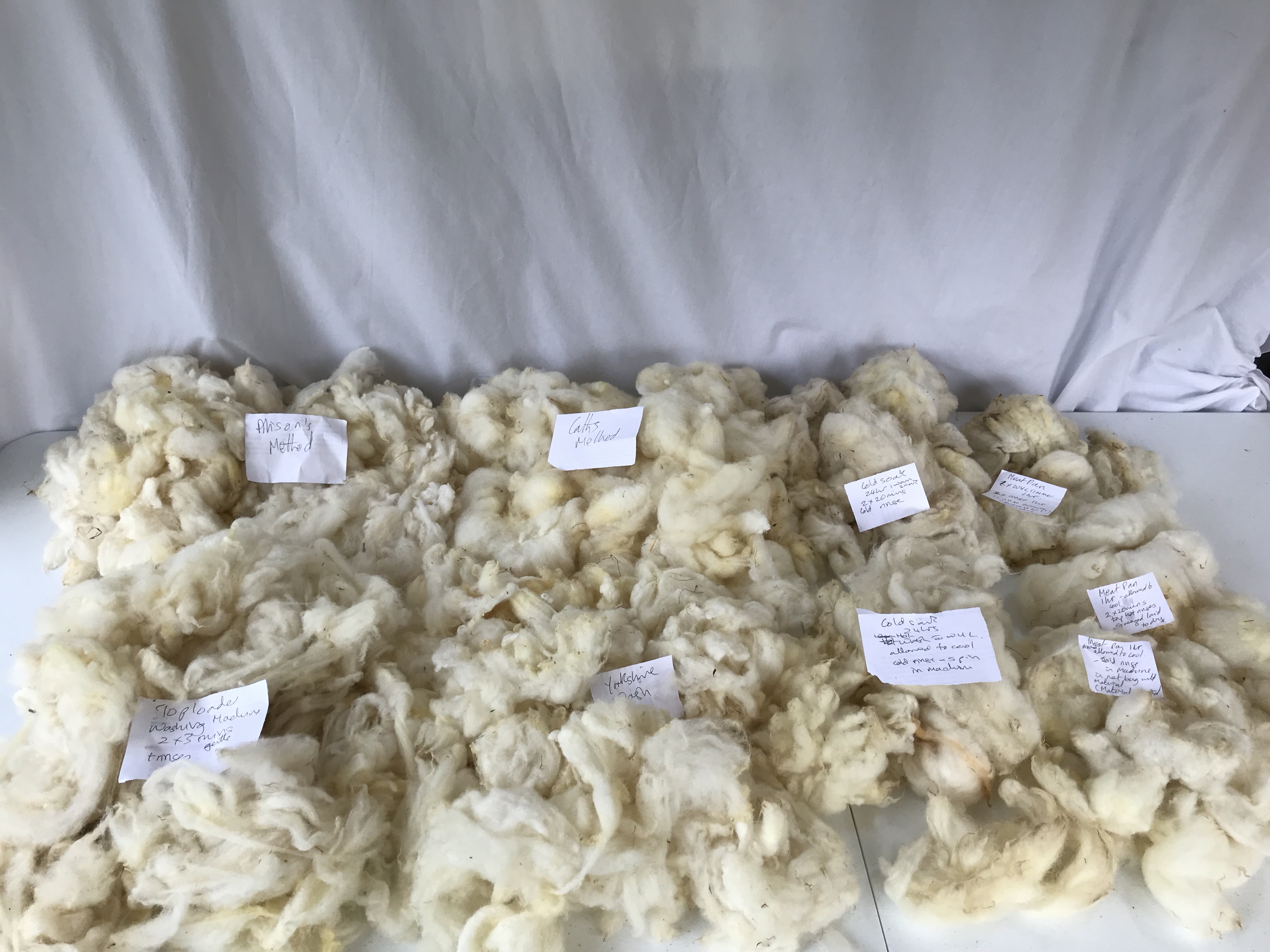 Woodchip fleece washing machine